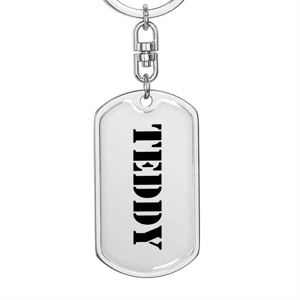 Teddy - Luxury Dog Tag Keychain