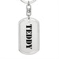 Teddy - Luxury Dog Tag Keychain