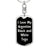 Love My Argentine Black and White Tegu v2 - Luxury Dog Tag Keychain