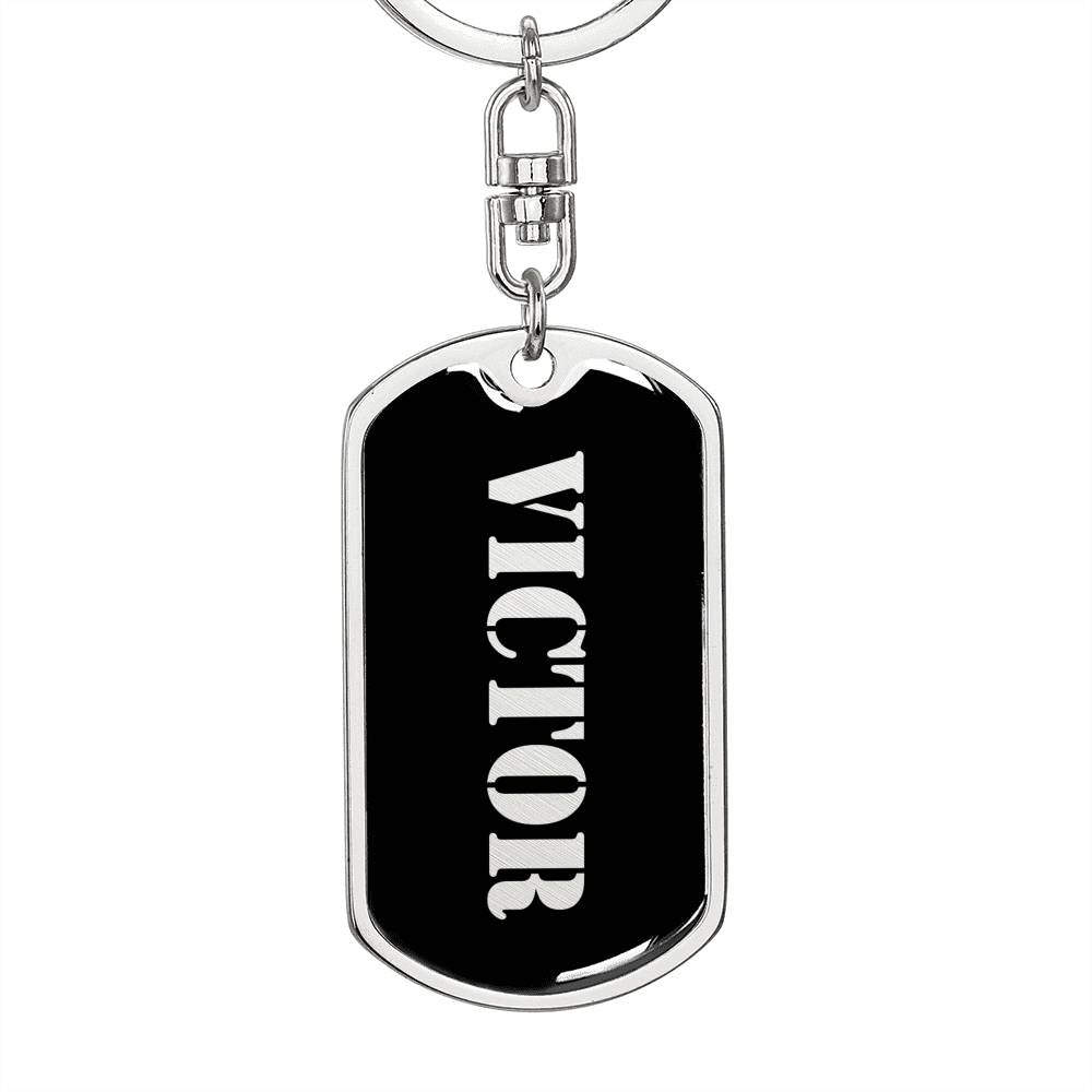 Victor v3 - Luxury Dog Tag Keychain