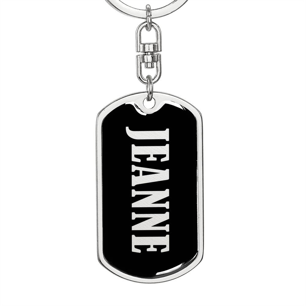 Jeanne v02 - Luxury Dog Tag Keychain