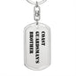 Coast Guardsman's Brother - Luxury Dog Tag Keychain