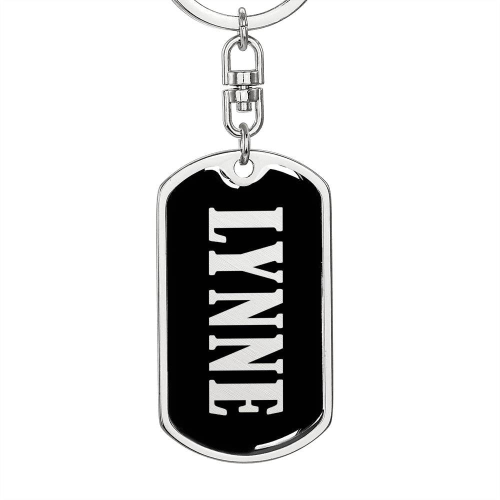 Lynne v02 - Luxury Dog Tag Keychain