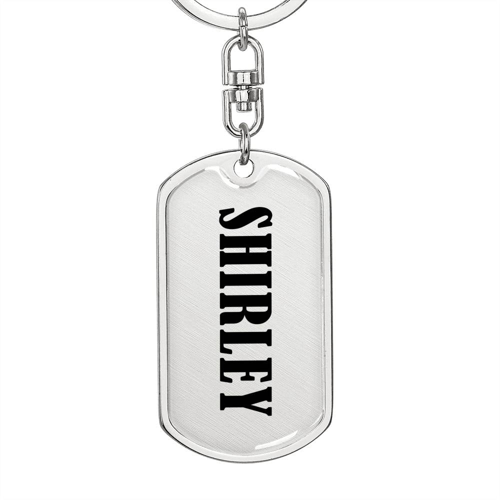 Shirley v01 - Luxury Dog Tag Keychain