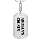 Airman's Cousin - Luxury Dog Tag Keychain