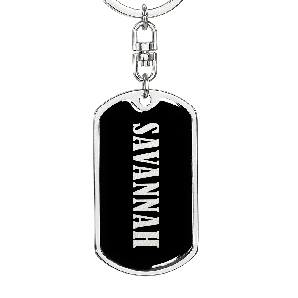 Savannah v02 - Luxury Dog Tag Keychain