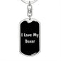 Love My Boxer v5 - Luxury Dog Tag Keychain