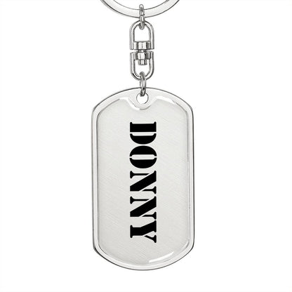 Donny - Luxury Dog Tag Keychain
