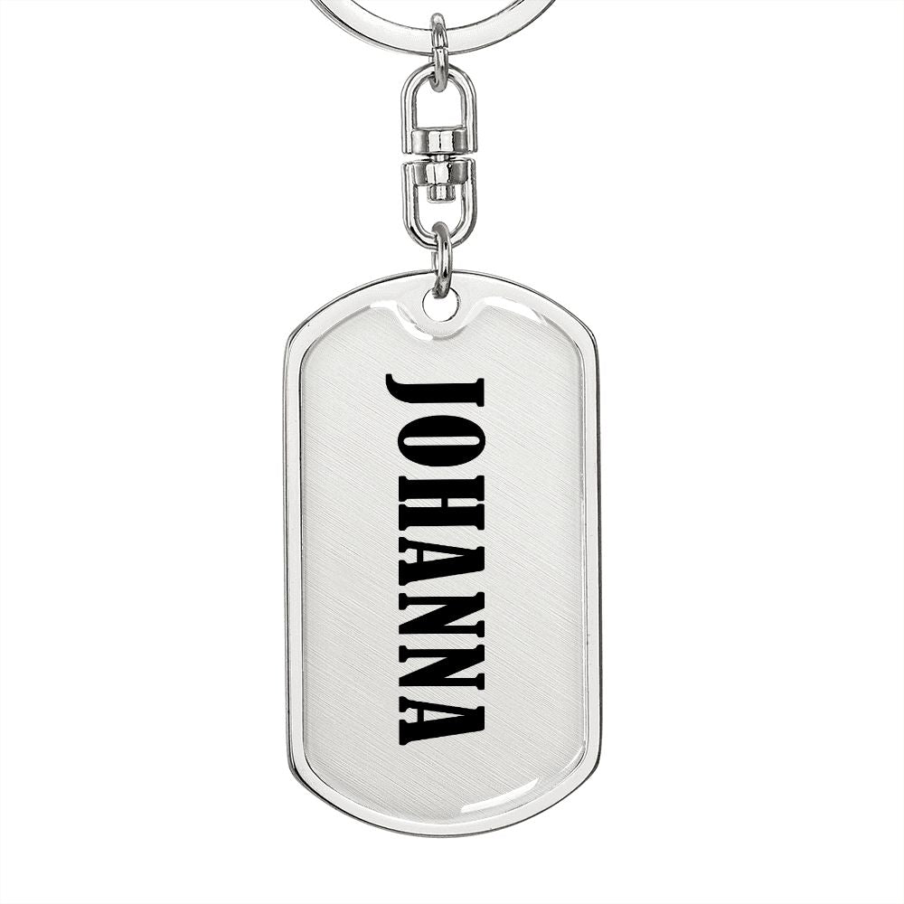 Johanna v01 - Luxury Dog Tag Keychain