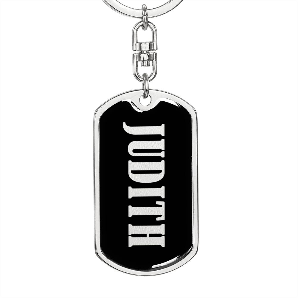 Judith v02 - Luxury Dog Tag Keychain