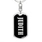 Judith v02 - Luxury Dog Tag Keychain
