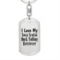Love My Nova Scotia Duck Tolling Retriever - Luxury Dog Tag Keychain