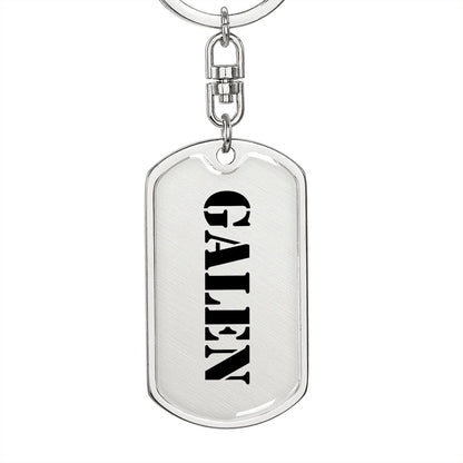 Galen - Luxury Dog Tag Keychain