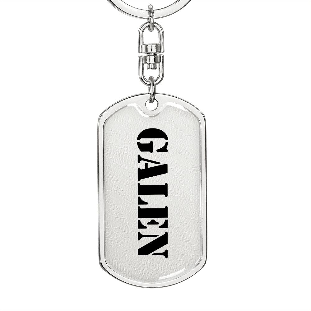 Galen - Luxury Dog Tag Keychain