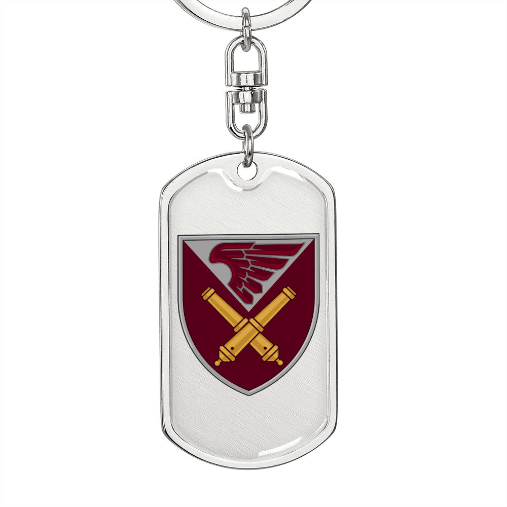 148th Self-Propelled Howitzer Battalion (Ukraine) - Luxury Dog Tag Keychain