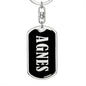 Agnes v02 - Luxury Dog Tag Keychain