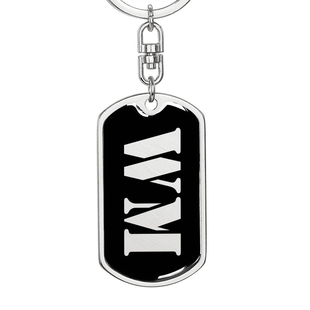 Wm v3 - Luxury Dog Tag Keychain