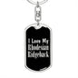 Love My Rhodesian Ridgeback v2 - Luxury Dog Tag Keychain