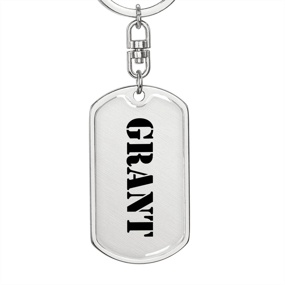 Grant - Luxury Dog Tag Keychain