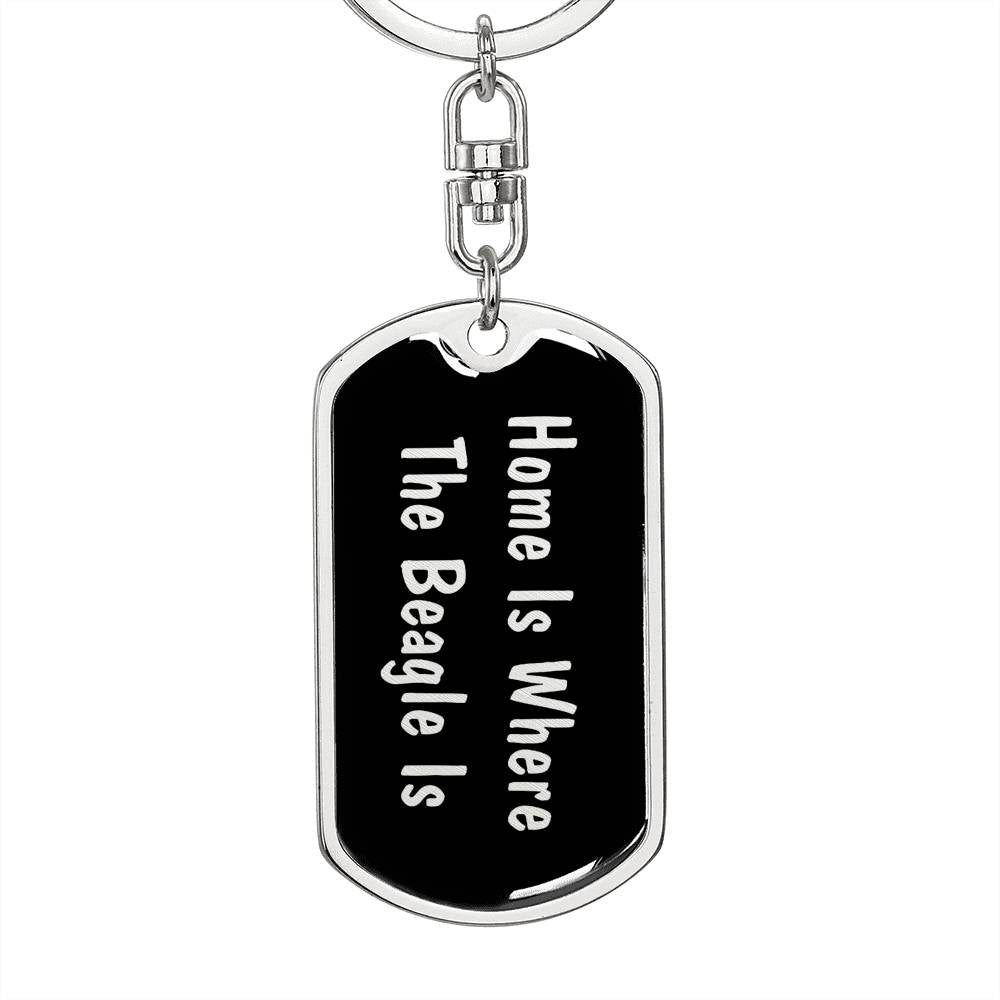 Beagle's Home v2 - Luxury Dog Tag Keychain