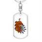 Buffalo - Luxury Dog Tag Keychain