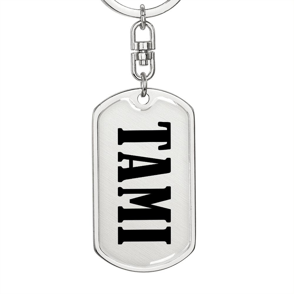 Tami v01 - Luxury Dog Tag Keychain