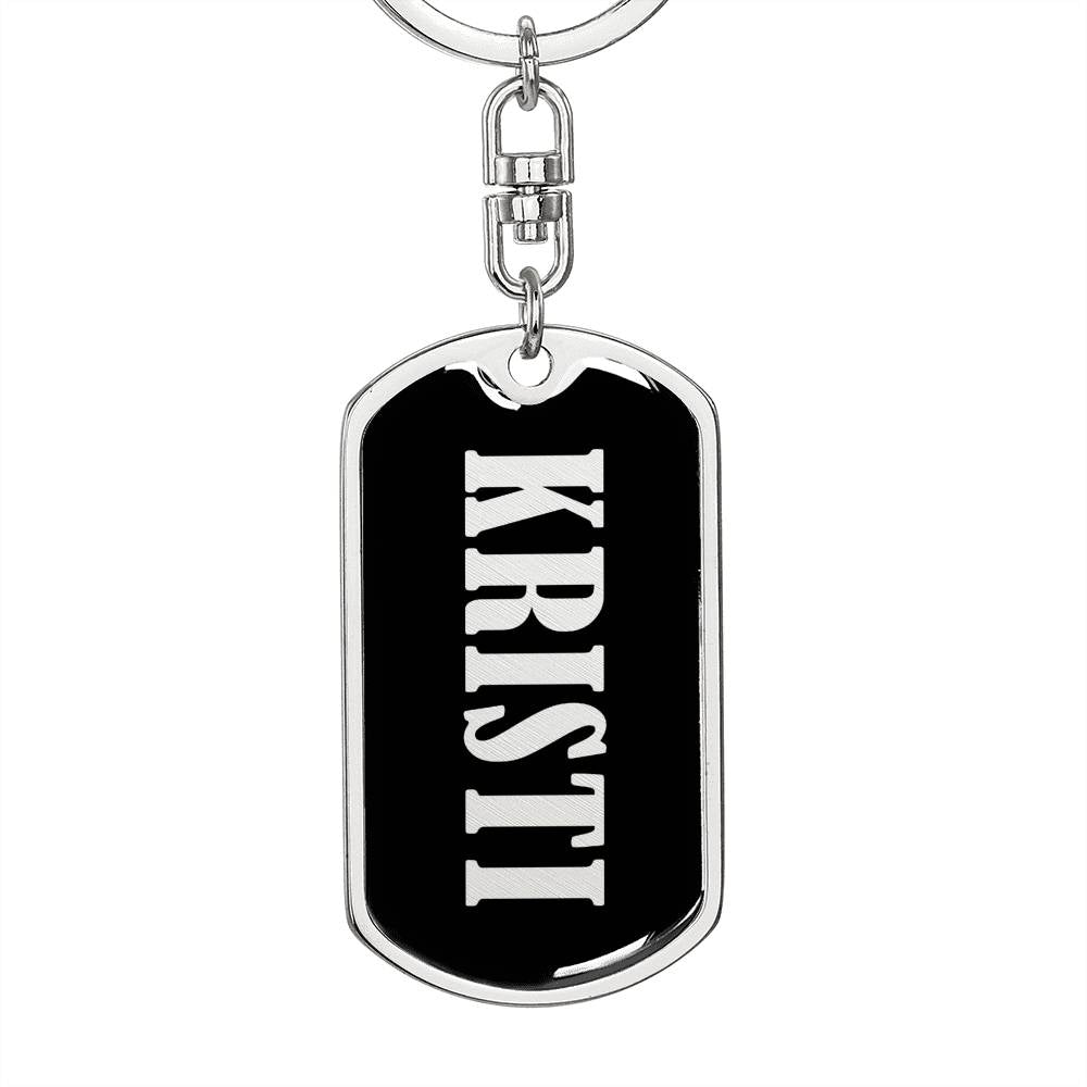 Kristi v02 - Luxury Dog Tag Keychain