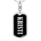 Kristi v02 - Luxury Dog Tag Keychain