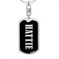 Hattie v02 - Luxury Dog Tag Keychain
