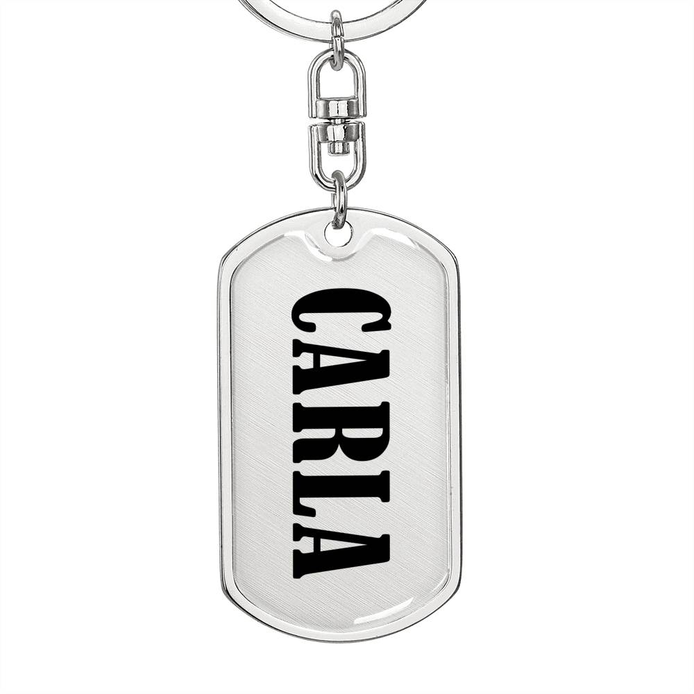Carla v01 - Luxury Dog Tag Keychain