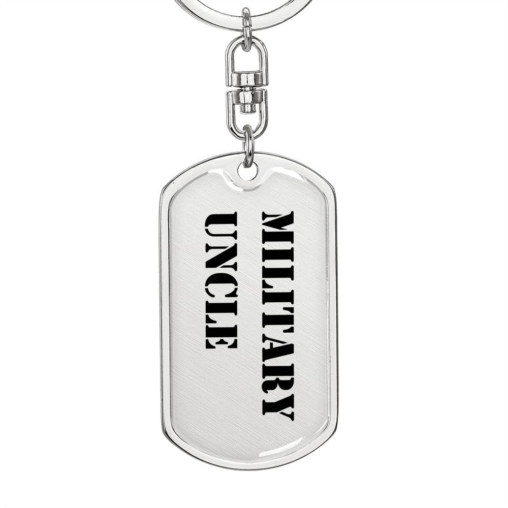 Military Uncle - Luxury Dog Tag Keychain