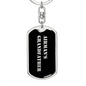 Airman's Grandfather v2 - Luxury Dog Tag Keychain