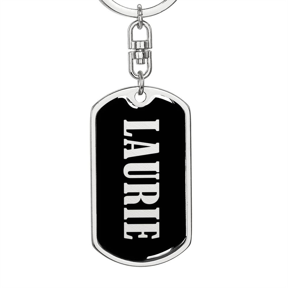 Laurie v02 - Luxury Dog Tag Keychain