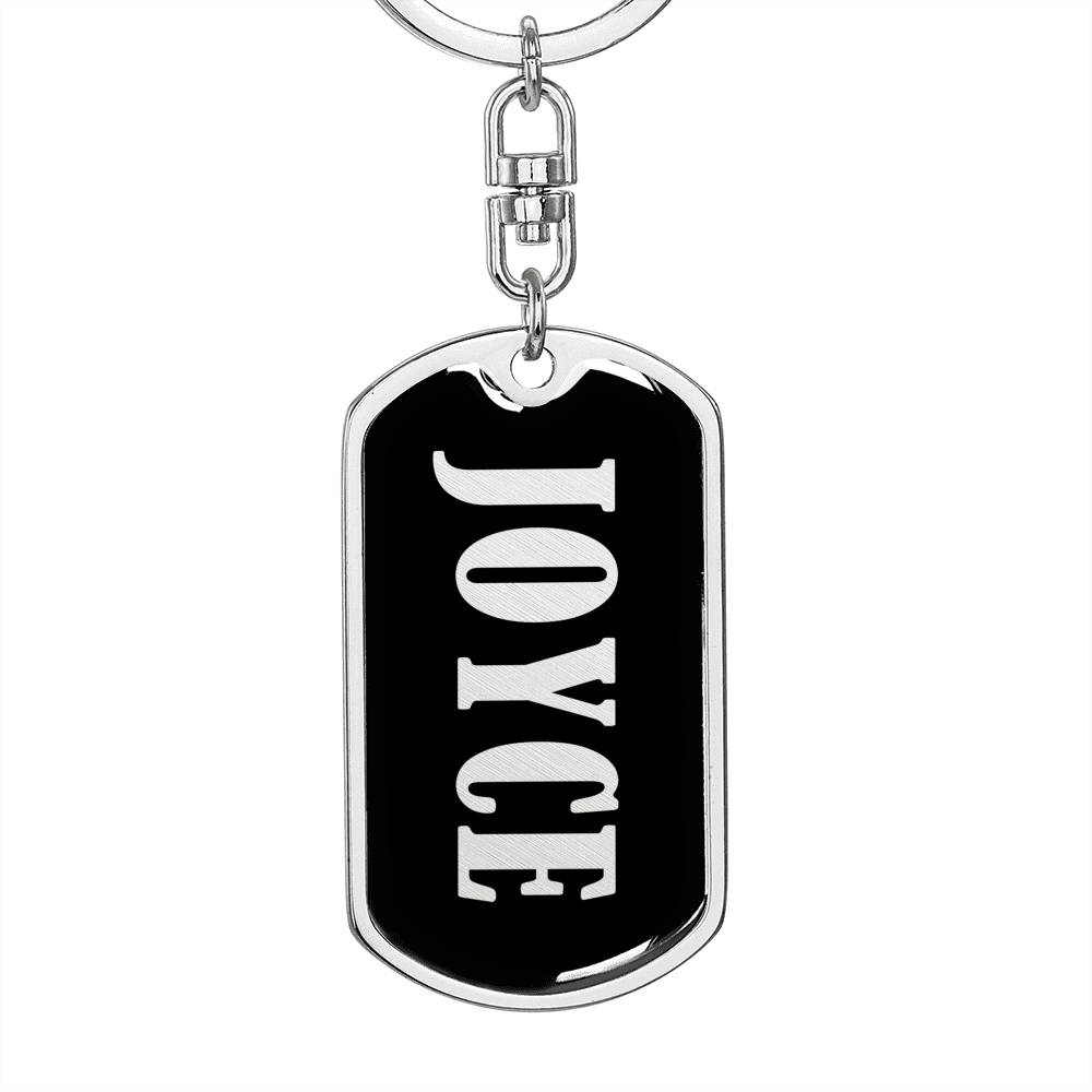 Joyce v02 - Luxury Dog Tag Keychain
