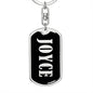 Joyce v02 - Luxury Dog Tag Keychain