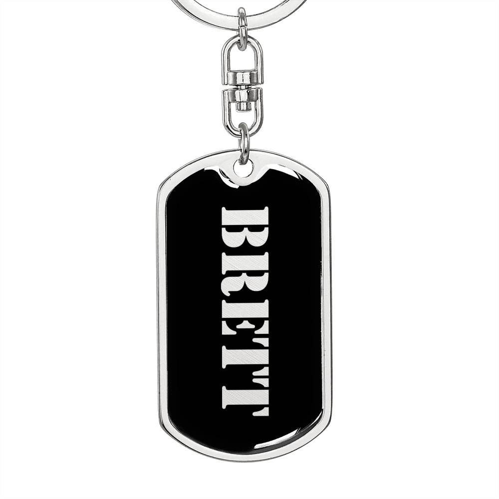 Brett v3 - Luxury Dog Tag Keychain