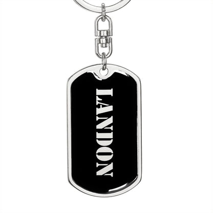 Landon v2 - Luxury Dog Tag Keychain