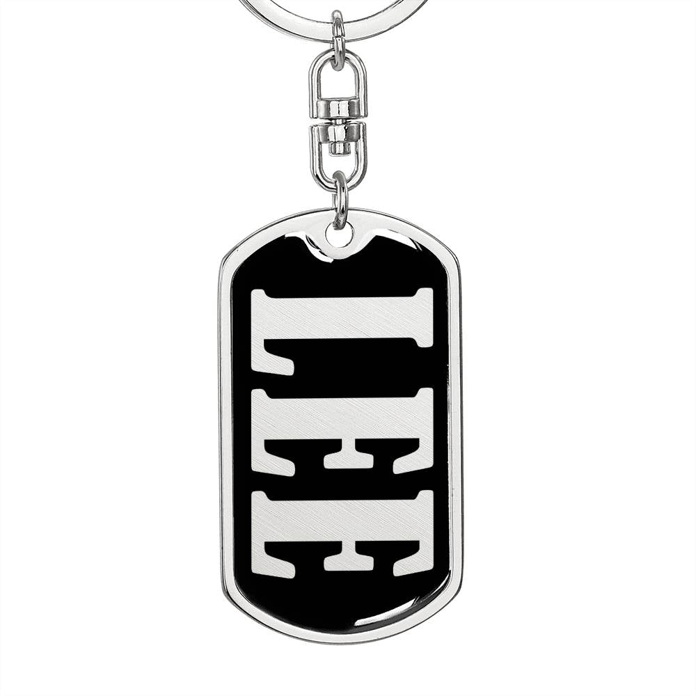 Lee v02 - Luxury Dog Tag Keychain