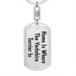 Yorkshire Terrier's Home - Luxury Dog Tag Keychain