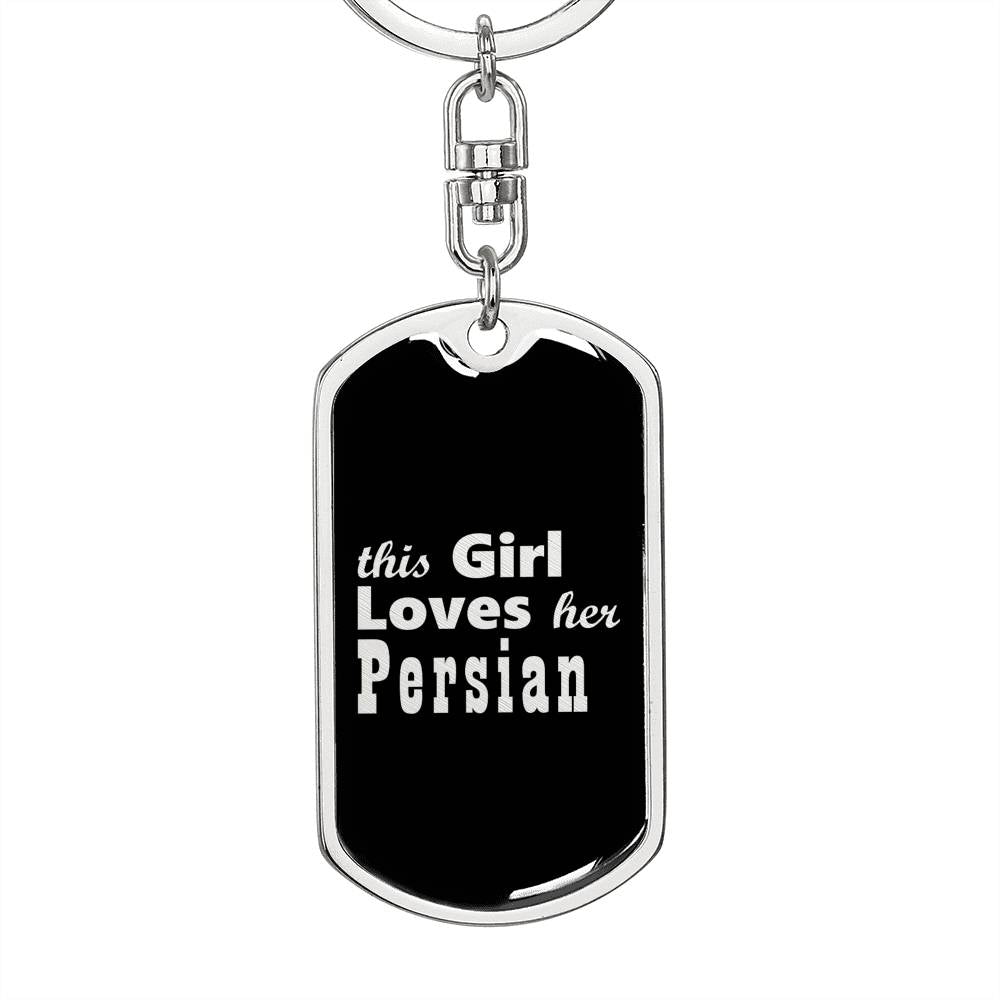 Persian v2 - Luxury Dog Tag Keychain