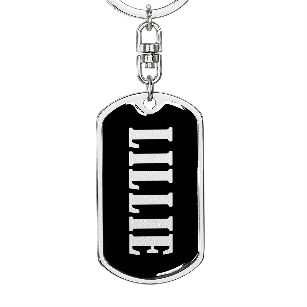 Lillie v02 - Luxury Dog Tag Keychain