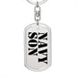 Navy Son - Luxury Dog Tag Keychain