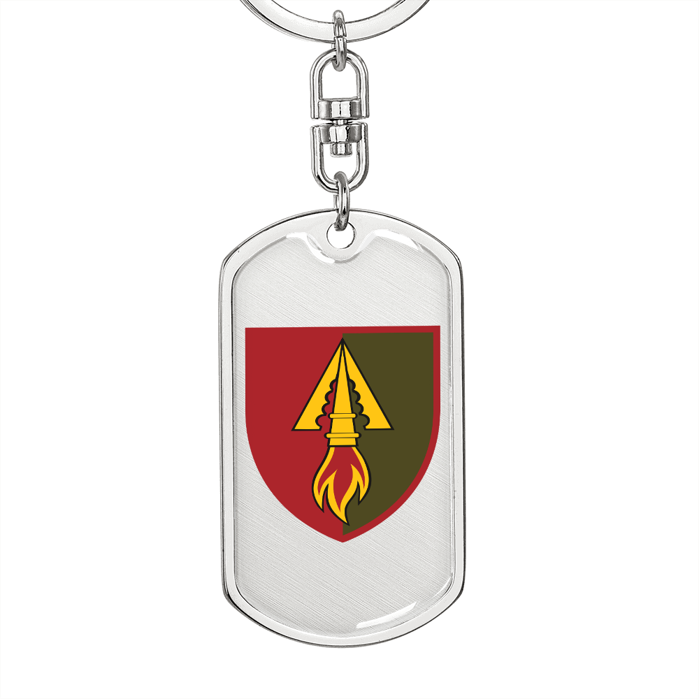 1039th Air Defence Missile Regiment (Ukraine) - Luxury Dog Tag Keychain