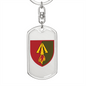 1039th Air Defence Missile Regiment (Ukraine) - Luxury Dog Tag Keychain