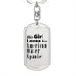 American Water Spaniel - Luxury Dog Tag Keychain
