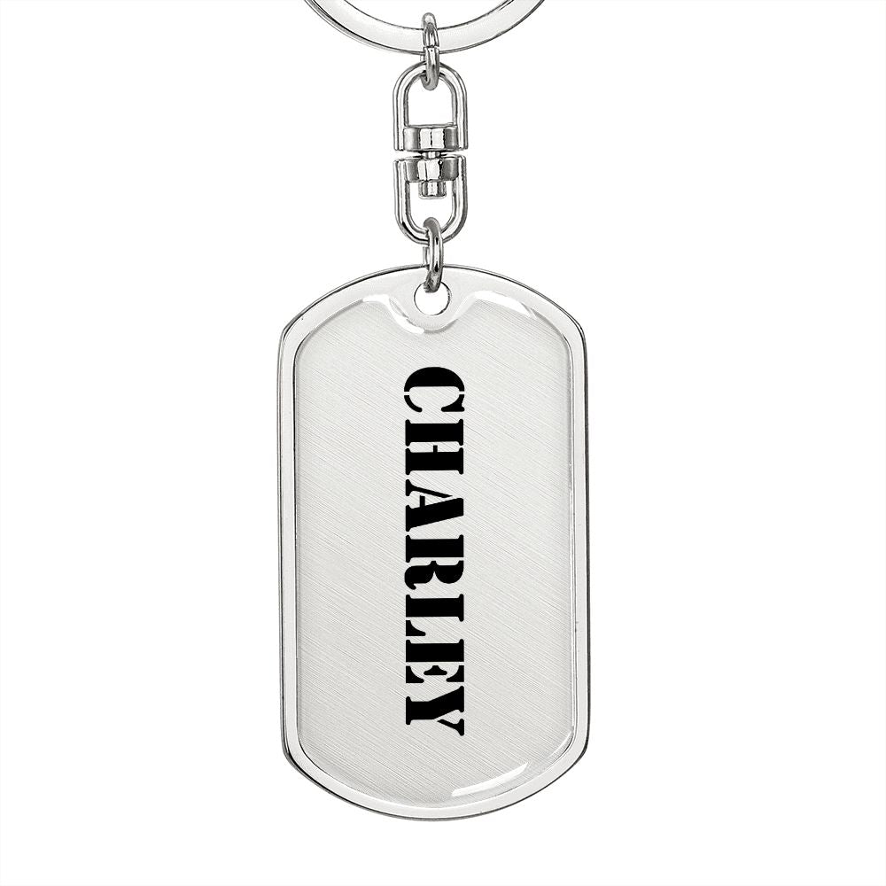 Charley - Luxury Dog Tag Keychain