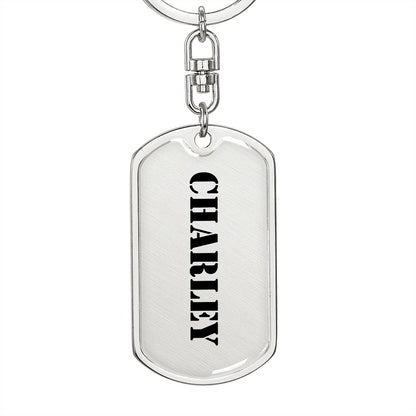 Charley - Luxury Dog Tag Keychain