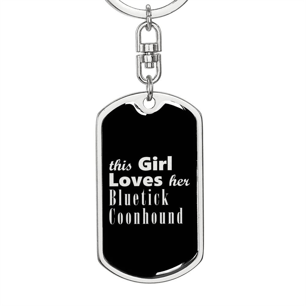 Bluetick Coonhound v2 - Luxury Dog Tag Keychain
