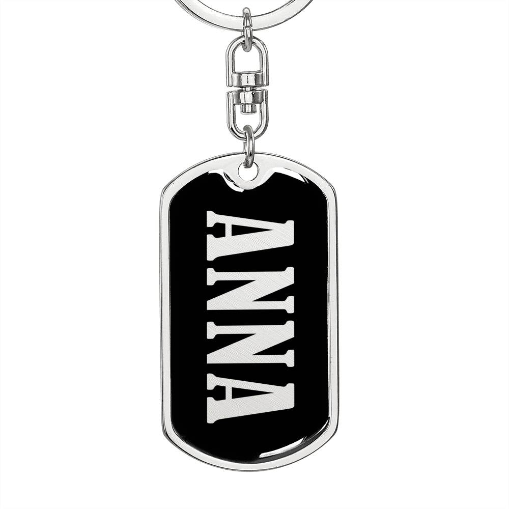 Anna v02 - Luxury Dog Tag Keychain