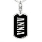 Anna v02 - Luxury Dog Tag Keychain